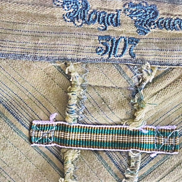 Johnny Was Olive Button Down with Floral Accents - Picture 10 of 13